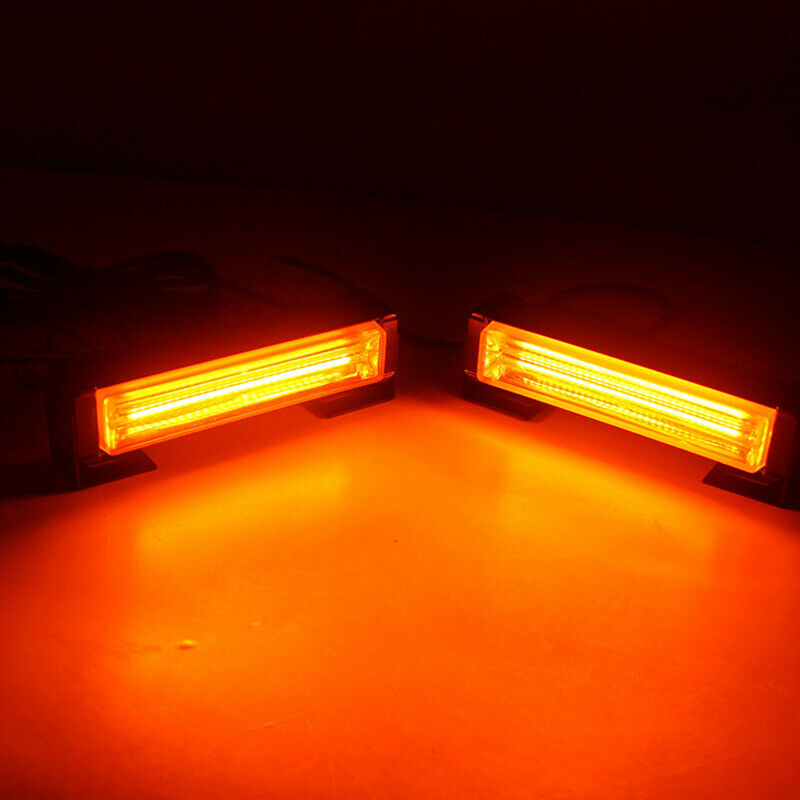 12-24V Car Grill Light SUV Working Lamp Daylight Truck Amber Lighting Aluminum