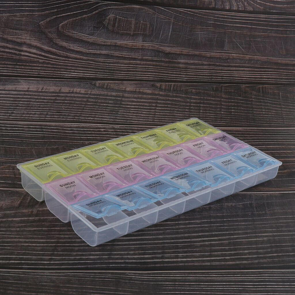 Component box Grids Plastic Clear Parts Container