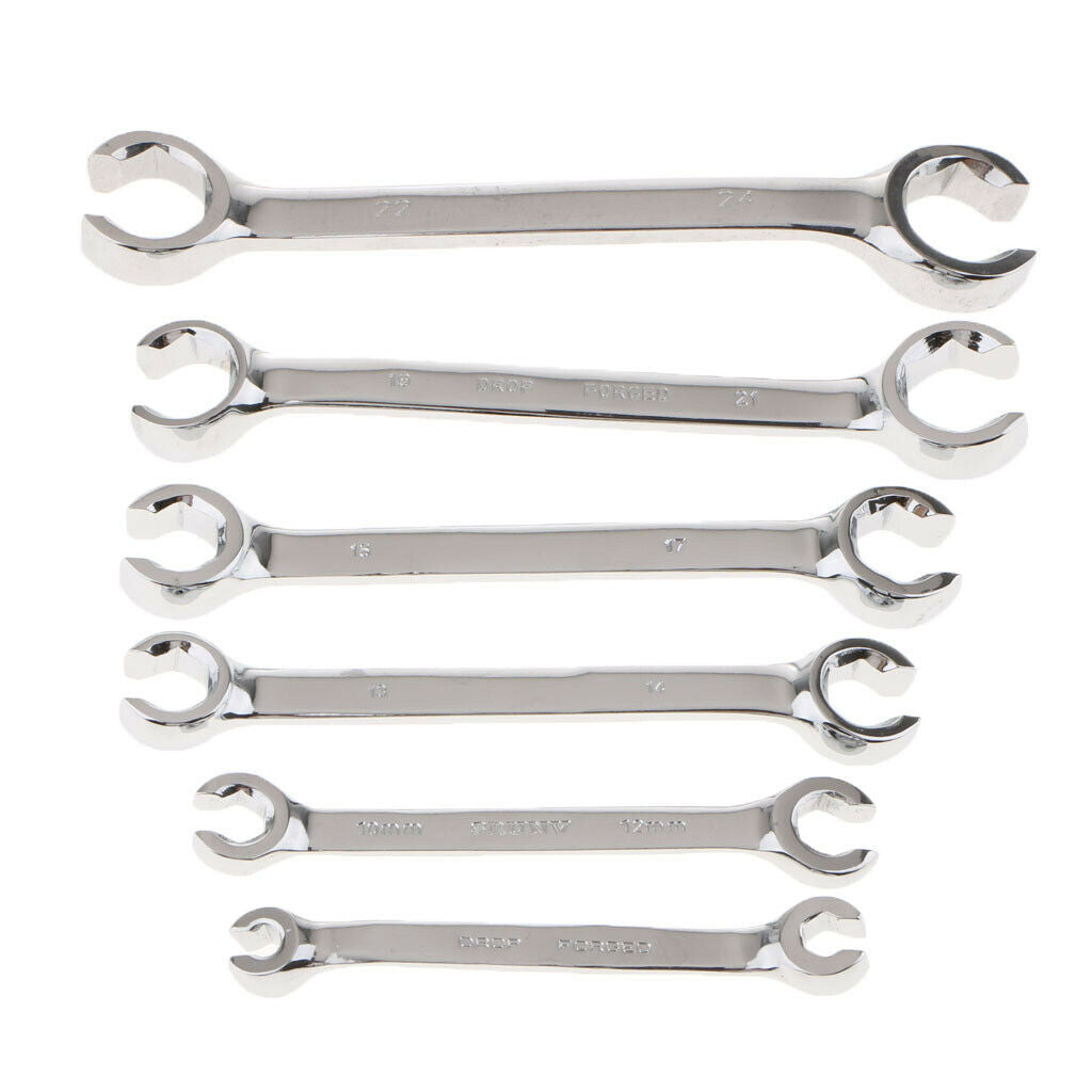 Open Spanner Flare Nut Wrench 6x8mm 10x12mm 13x14mm 15x17mm 19x21mm 22x24mm