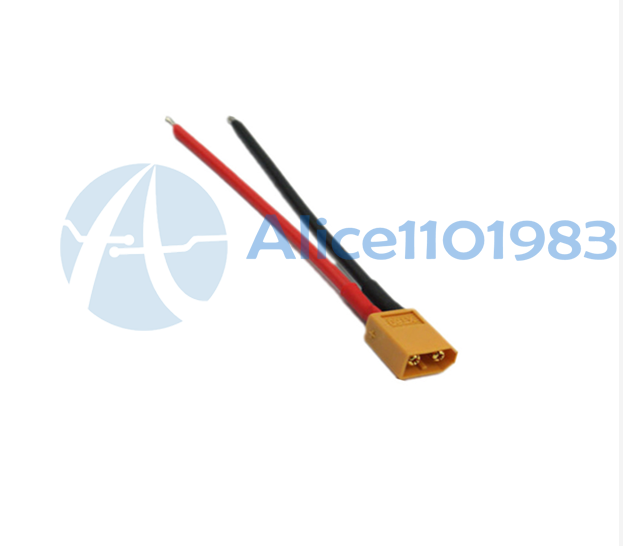 XT60 Connector Male W/Housing 10CM Silicon Wire 14AWG