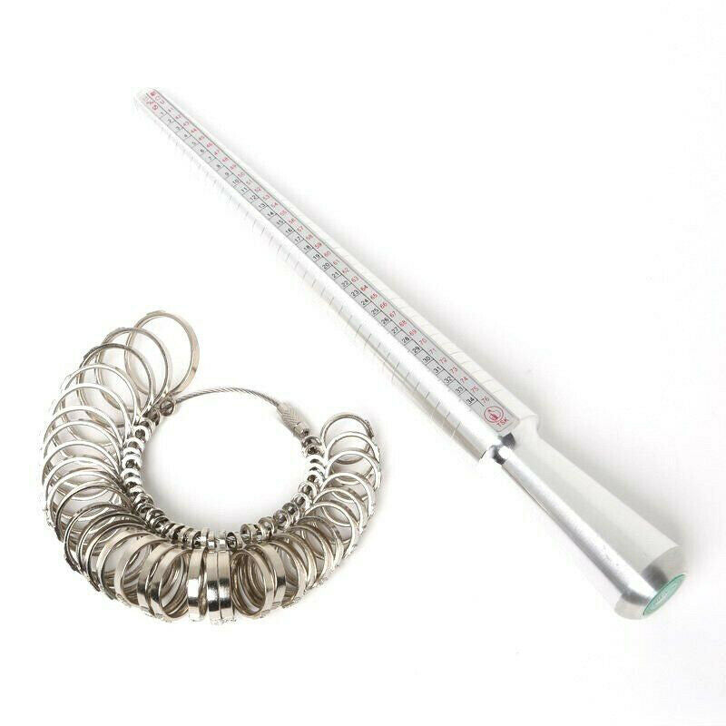 size stainless steel ring stick measuring hammer jewellry tool setDD