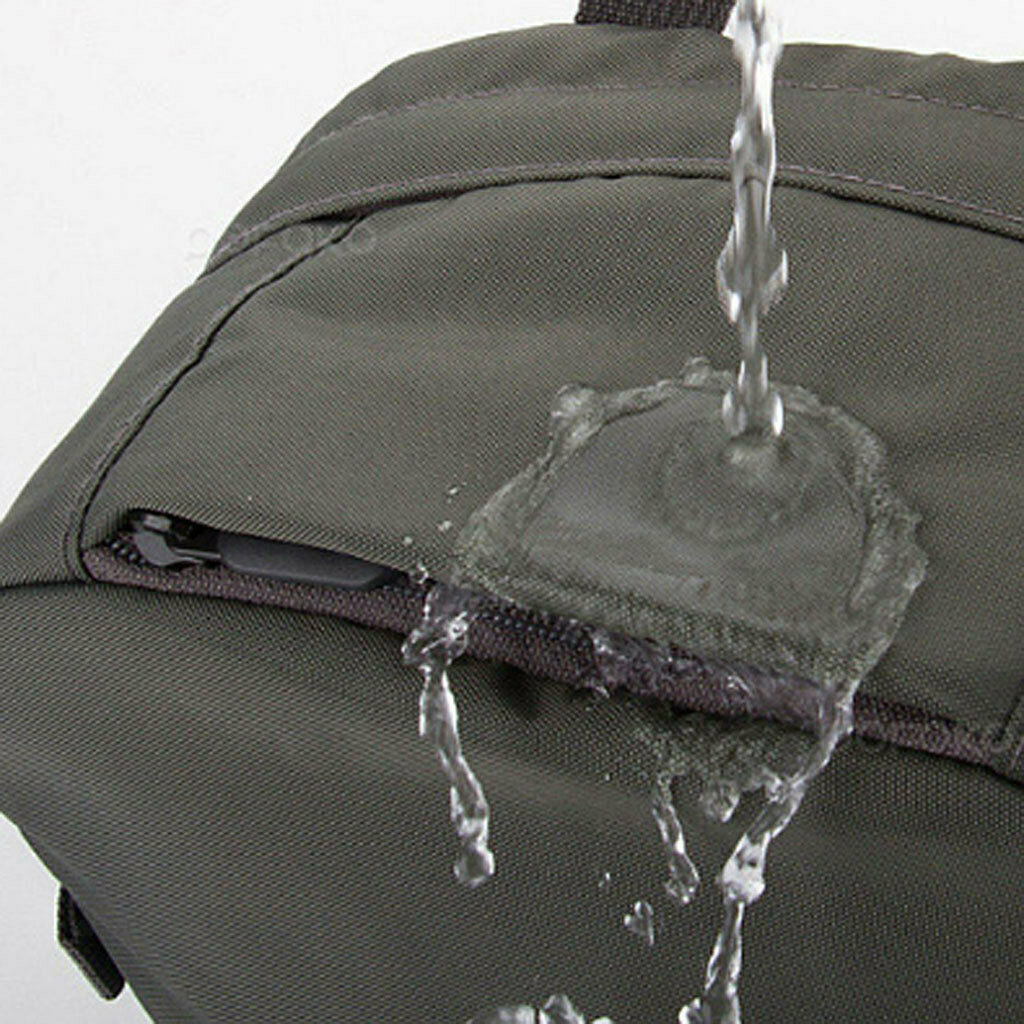 Waterproof Backpack Bag for 13 inch Notebook Laptop Gray with Yellow