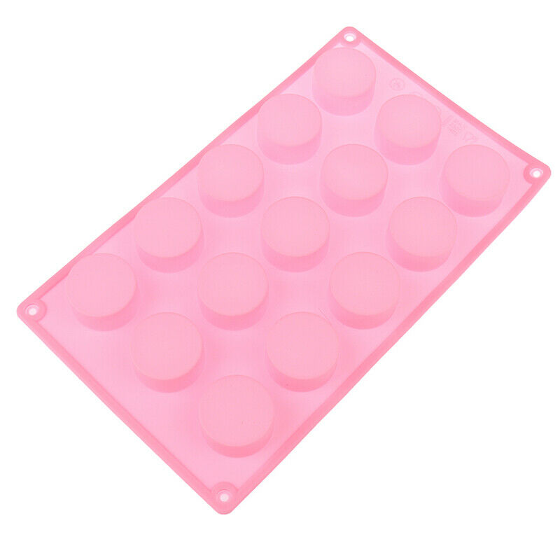 15-Oval Cake Mold Cookie Mould Flexible Silicone Soap Mold Chocolate Mo.l8