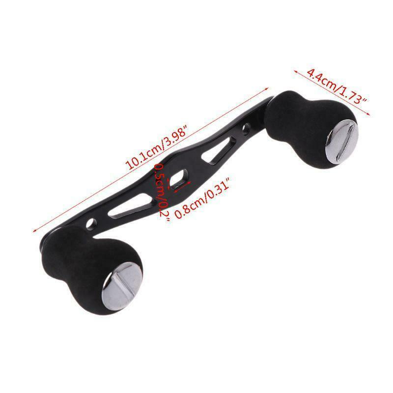 Fishing Handle Reel Double Knob Replacement Baitcasting Accessory Aluminum Alloy