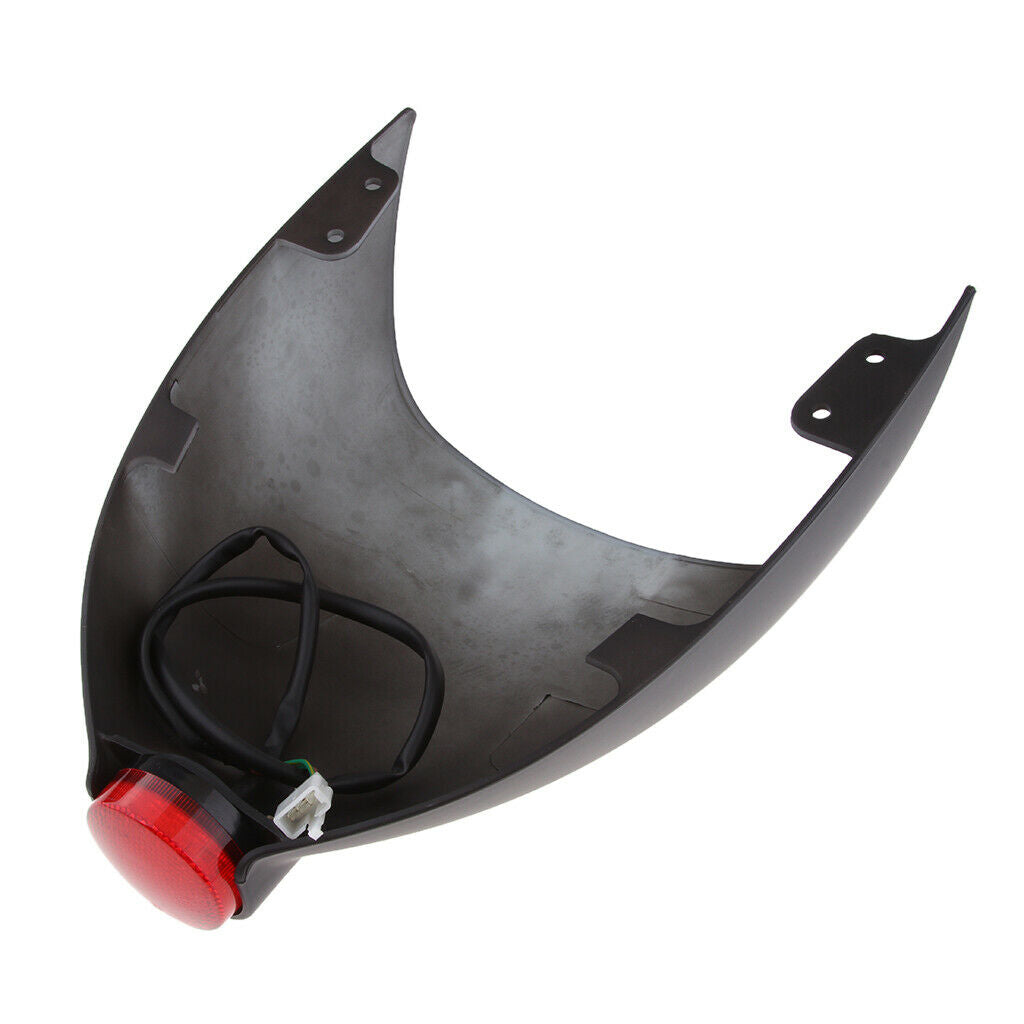 Matt Black Rear Seat Cover Cowl Fairing W/ LED