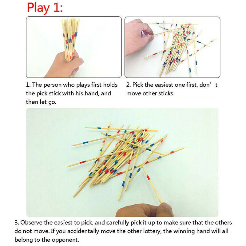 Wooden Stick Game Wooden Picking Game Educational Parent-Child Interactive TBDA