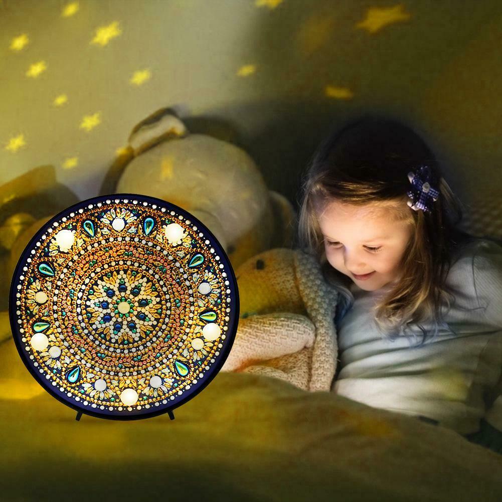 DIY LED Full Drill Special Shaped Diamond Painting Night Light Kids Gifts @