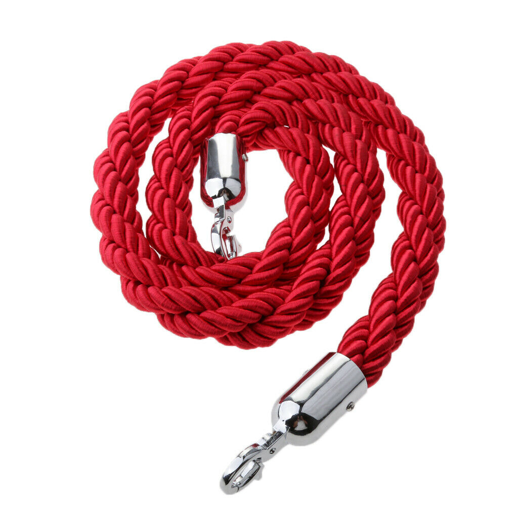 1Piece 59inches Queue Rope Twisted Barrier Rope Queue Divider Crowd Control