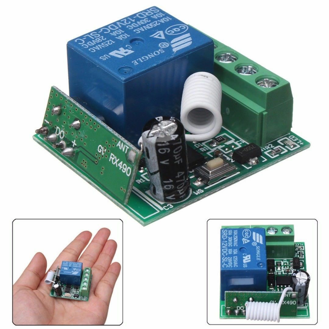 100M TÃ©lÃ©commande sans Fil RÃ©cepteur Relais Interrupteur 1CH DC12V AC22V 10A RF