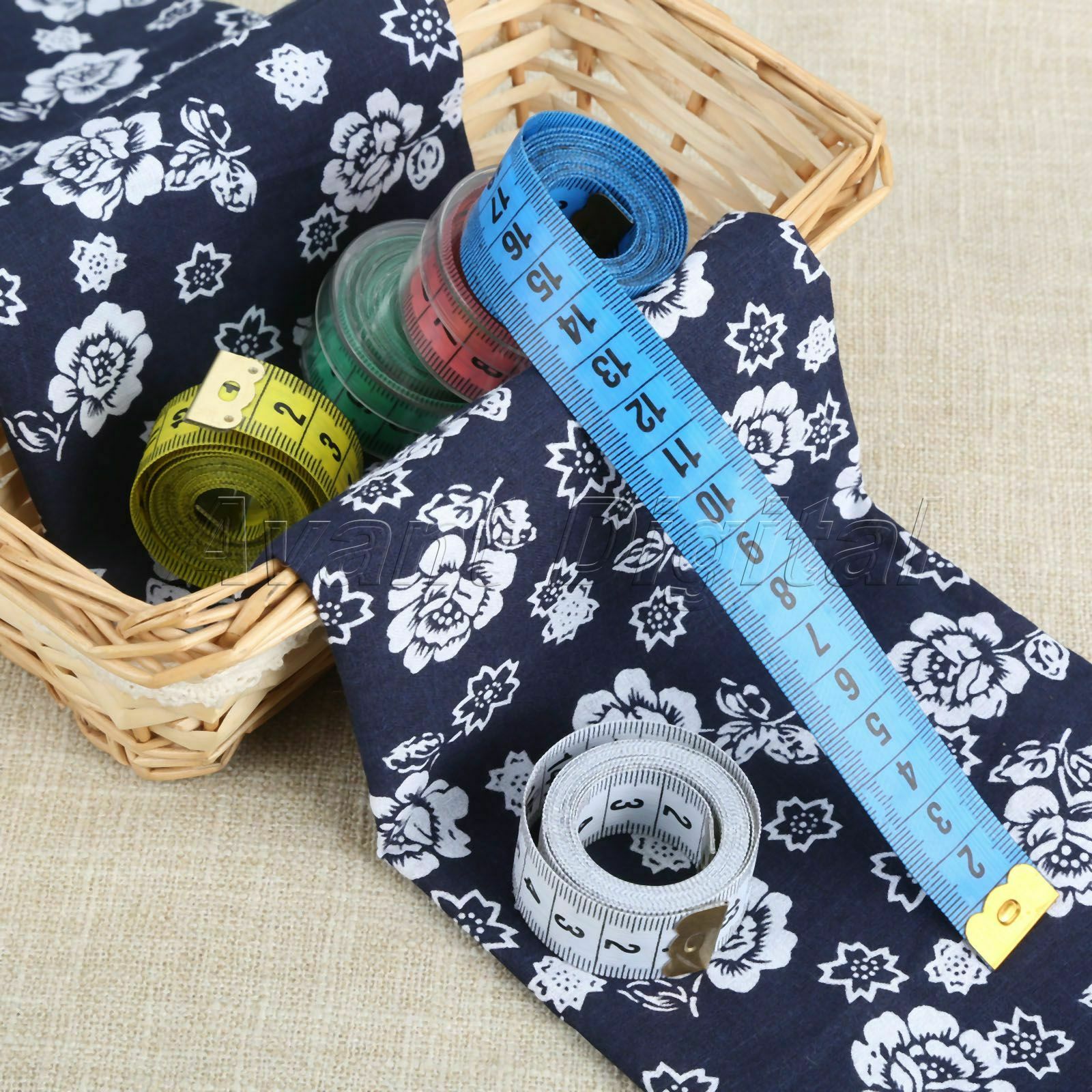 1pc Household Plastic Soft Tape Measure Ruler 59x0.79" Sewing Supplies Portable