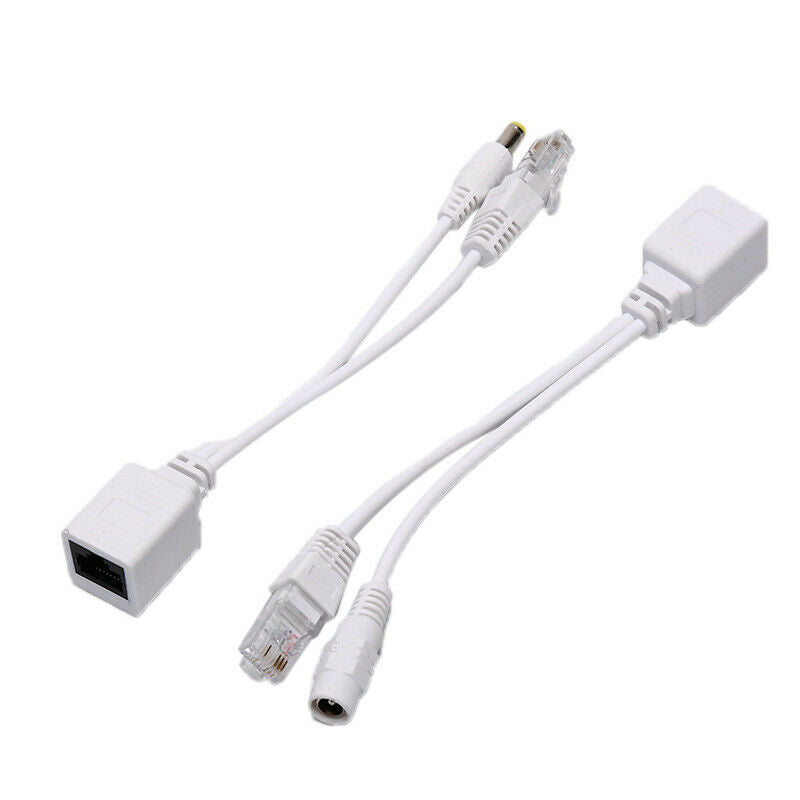 1 Pair Power Over Ethernet Passive PoE Adapter Injector + Splitter Kit Po.l8