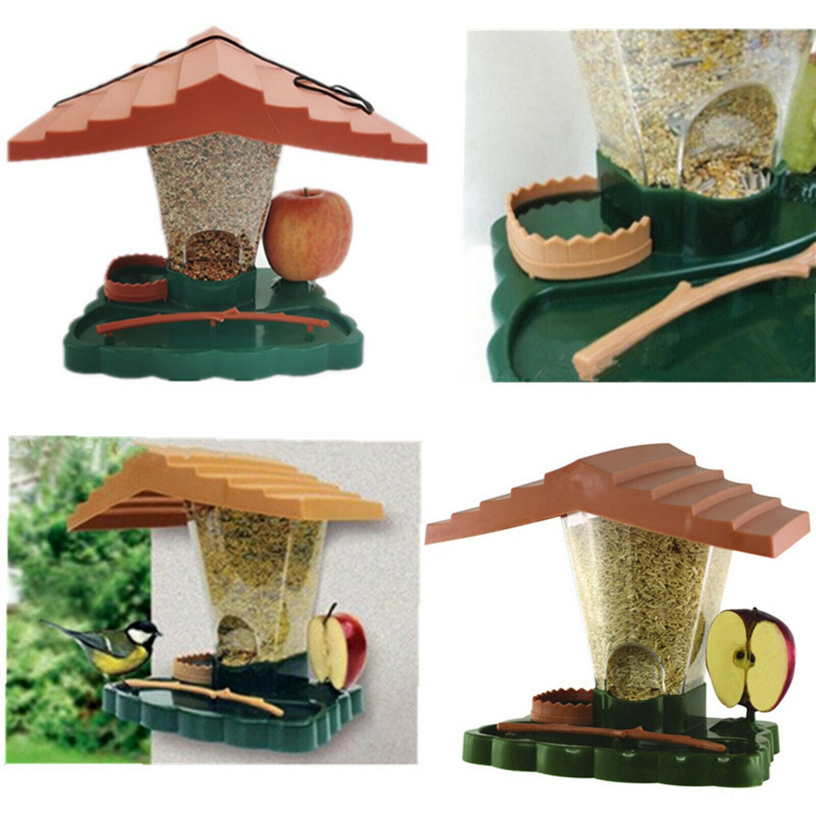 Premium Hanging Bird Feeder Garden Outdoor Decor Gifts for Bird Lover Kids