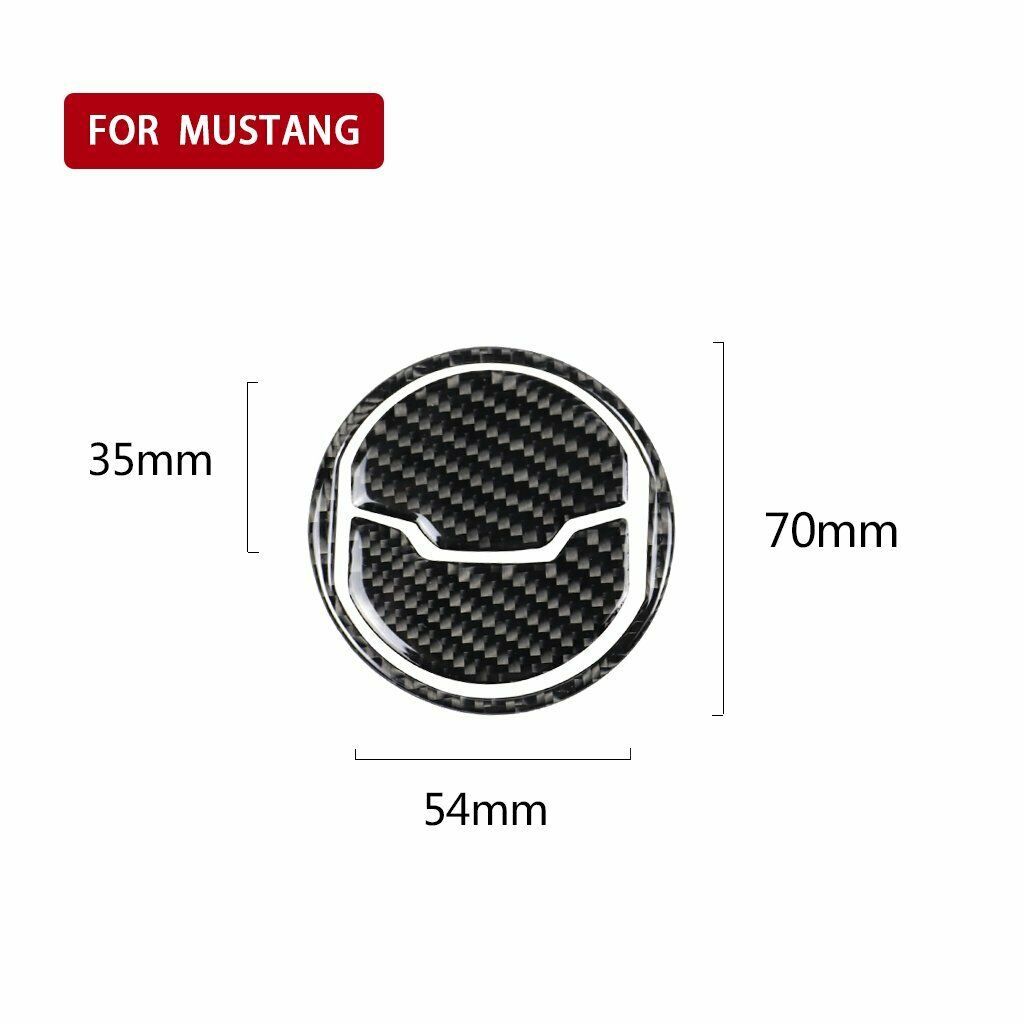 3 In 1 Carbon Fiber Air  Vent Outlet Trim Set For Ford Mustang 2015-17