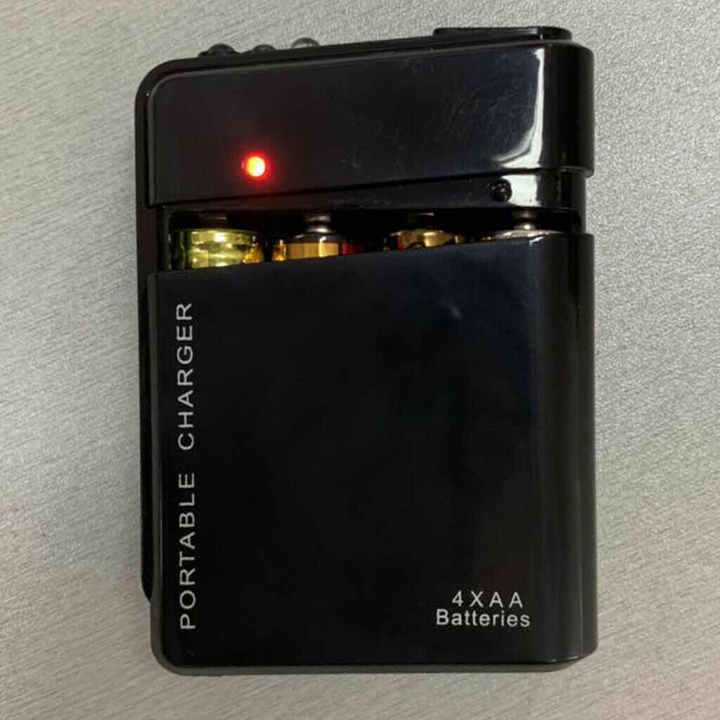 Universal 4 X AA Battery Portable Emergency USB Mobile Phone Charger