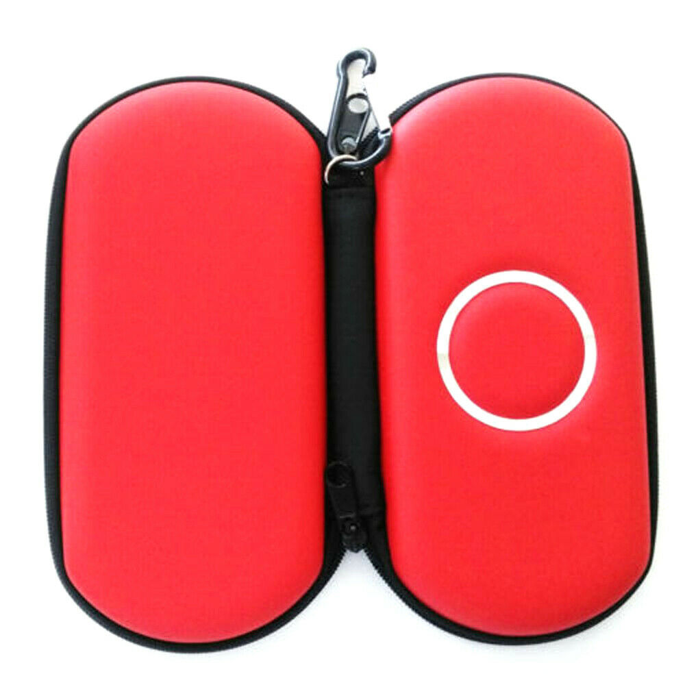 Red Hard Travel Carrying Case Protective Bag Pouch For SONY PSP 1000 2000 3000