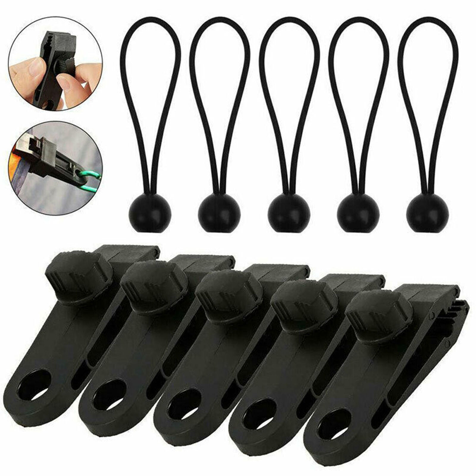 For Camping Tarps Tent Clips Awning Clamp Buckle Holder Cloth Cover Clamp