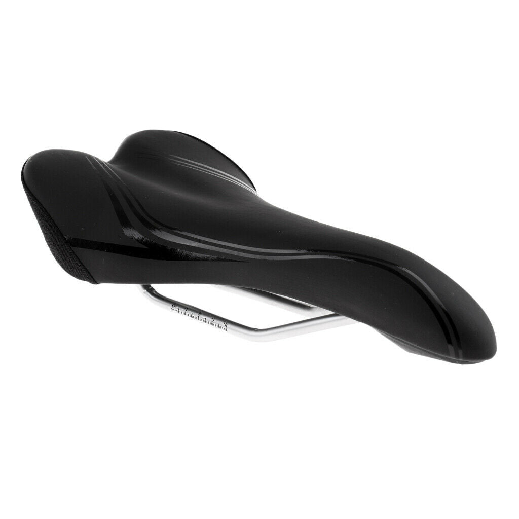 Mountain MTB Breatheable Saddle Curve Shape Bike Bicycle Seat Padded Cushion