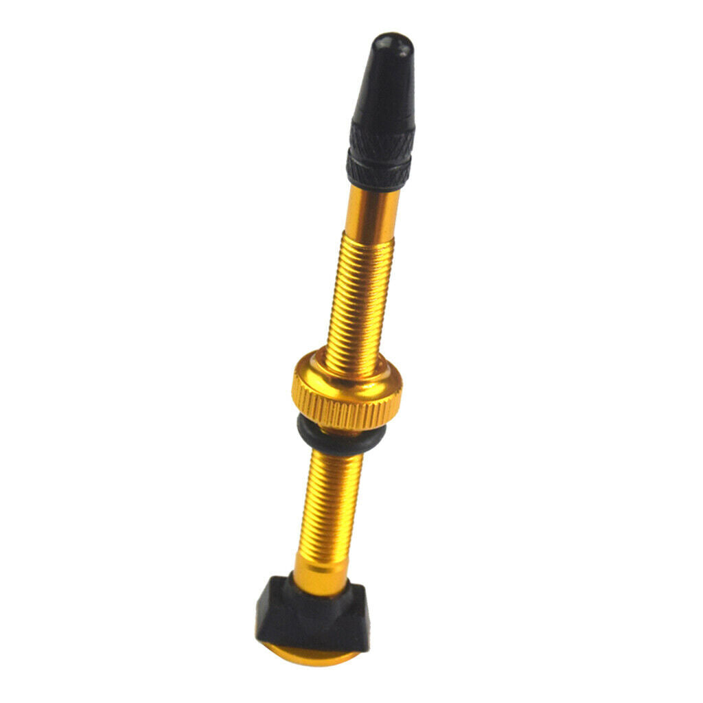 60mm Golden Alloy Cycling Bike Tubeless Tires Presta Valves Core Universal
