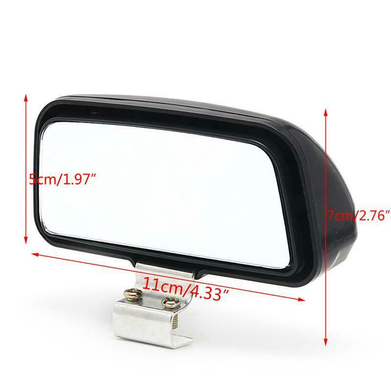 1 Pc Car Truck Unversal Adjustable Wide Angle Mirror Rear View Blind Spot 11x7cm