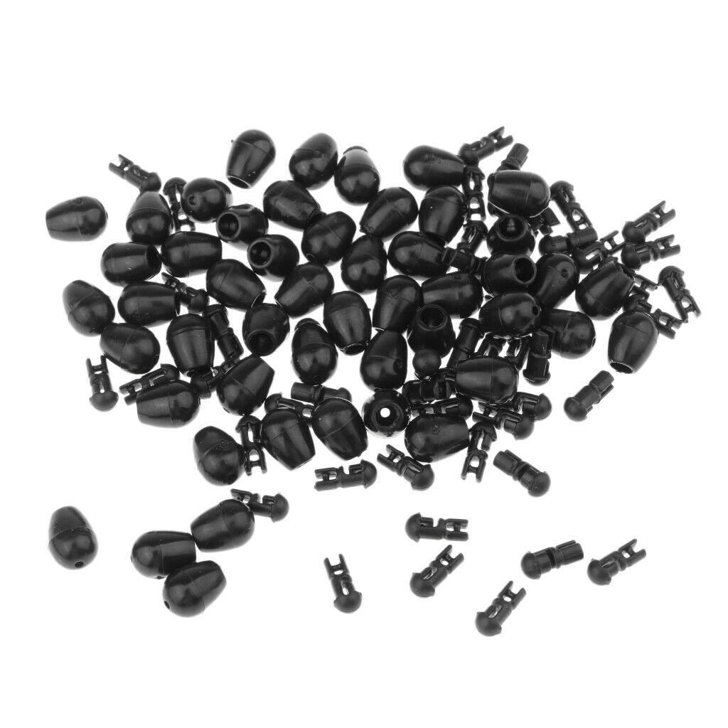50pcs Fishing Quick Change Beads, Fishing Lures Beads, Feeder Accessories