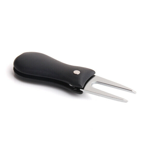 Golf Green Divot Repair Switchblade Tool w/ Ball Marker