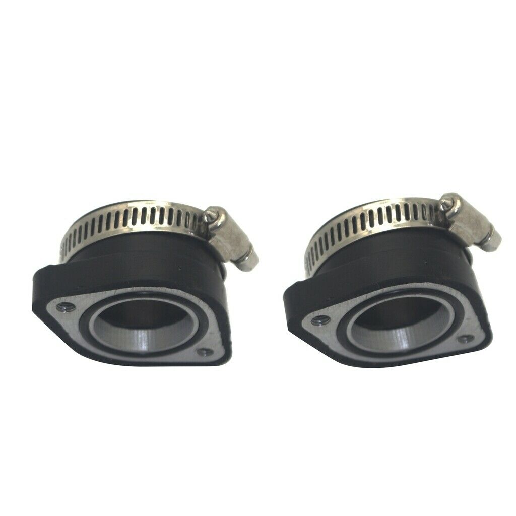 2x New 28mm Intake Manifold And 35mm Carburetor / Collar For VM24 Manifold