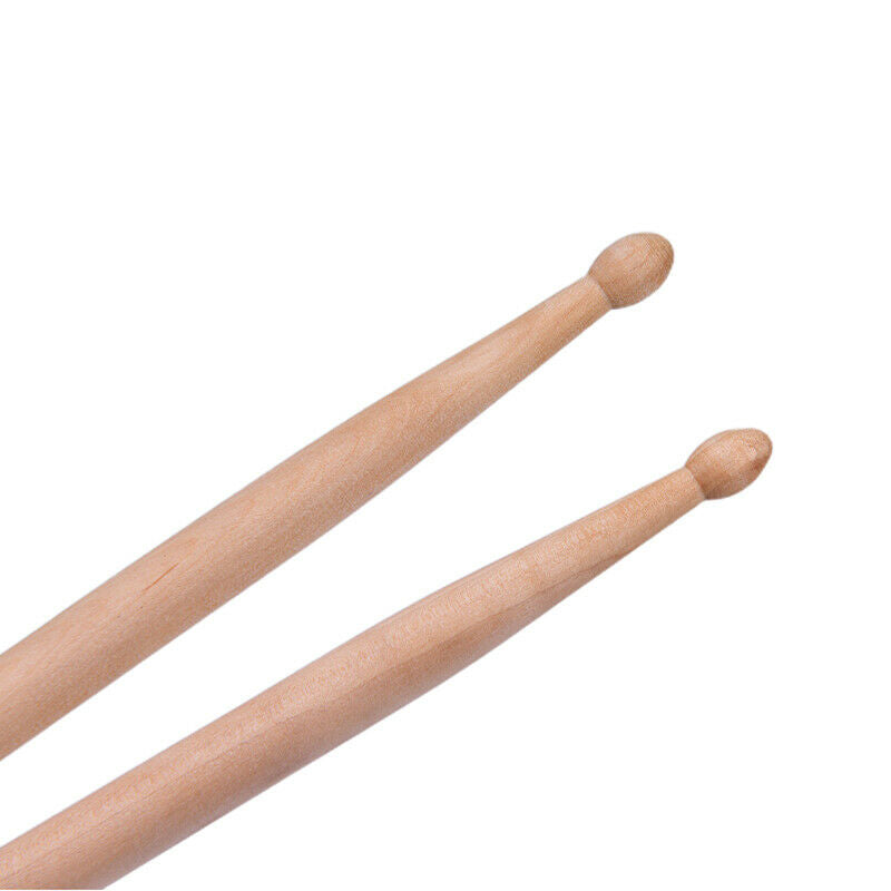1Pair Lightweight Music Children Maple Wood Oval Tip Drum Sticks AccessoriesDD