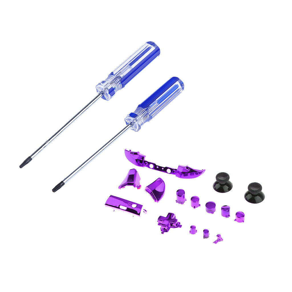 Chrome Bumpers Triggers LB RB LT RT Replacement Buttons Bundle Kit +