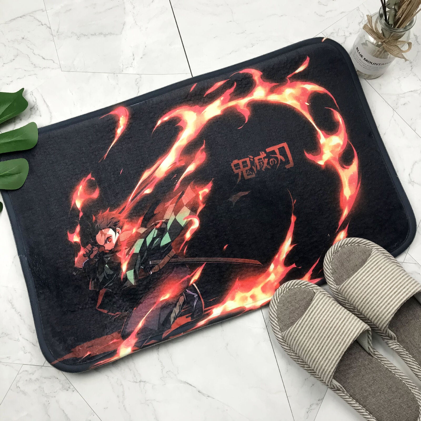 Demon Slayer Kimetsu no Yaiba Carpet Area Rug Bathroom Room Shower Room Floor