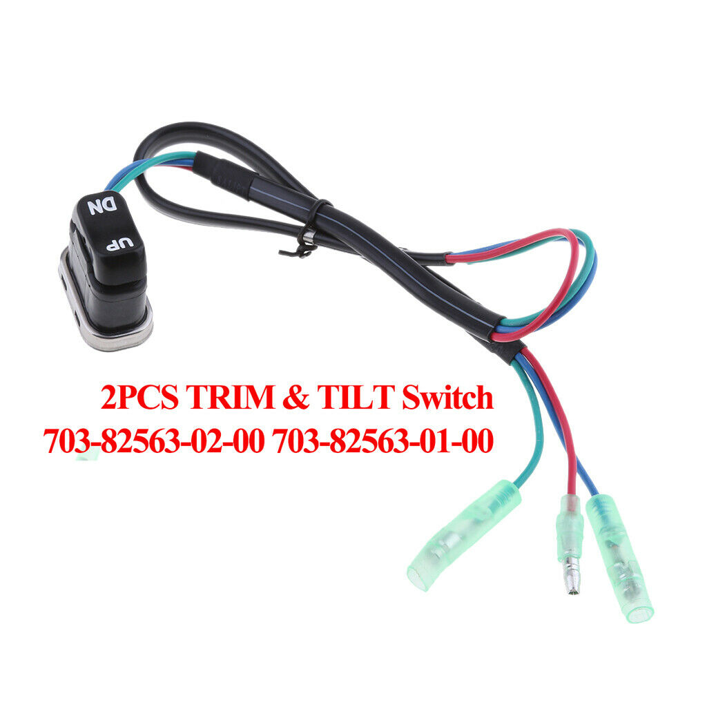 2pcs 703-82563-02 703-82563-01 Up Down Trim-Tilt Switch Fits for Yamaha Outboard