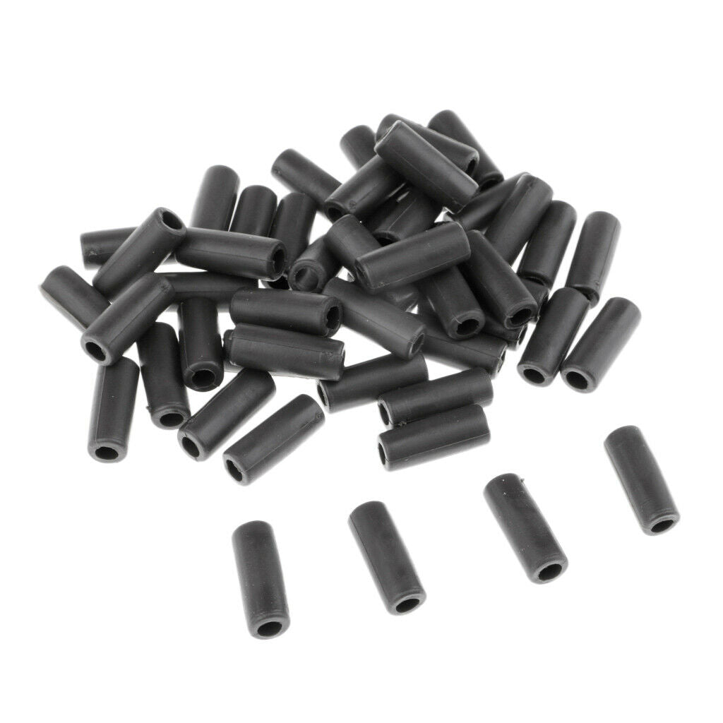 50pcs Soft Rubber Rig Sleeves Anti- Carp Fishing Rig Tube Accessories