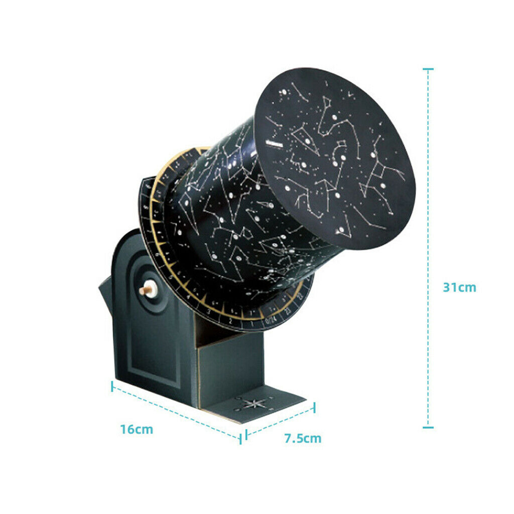 Paper Constellation Projector Science Exploration Kids Educational Toys Black