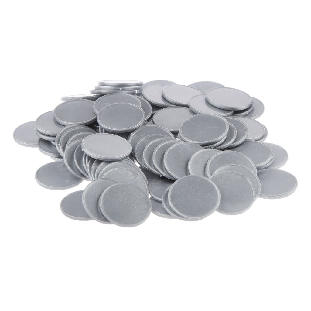 200x 25mm Plastic Children Educational Casino Bingo Chips for Bingo Game
