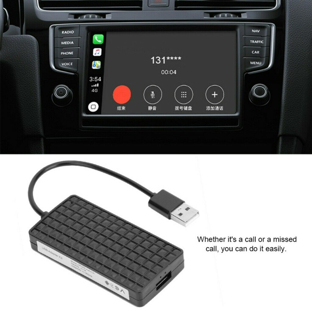 USB Dongle Adapter Carplay Navigation to Car Screen for Android for IOSBlack NEW