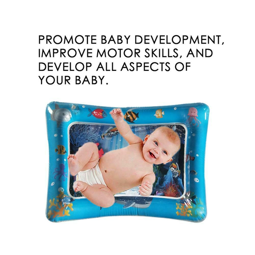 Baby Kids Inflatable Water Play Mat Patted Pad Cushion Tummy Time Playmats @