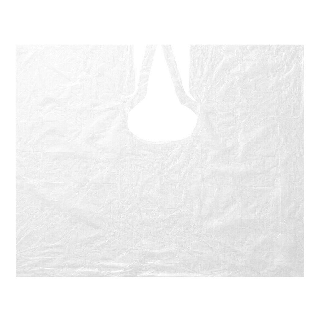 200x Disposable Hair Cutting Capes Barber Home Salon Gown Dyeing Apron Cloth Bib