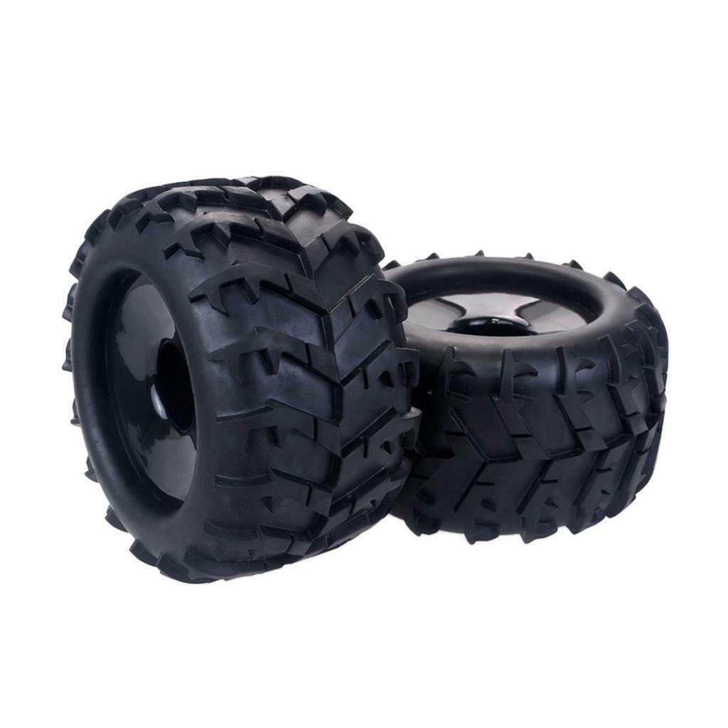 RC Tires Wheels 1/8 Scale Monster Truck Buggy Crawler Tires 2PCS 17mm Hex Drive