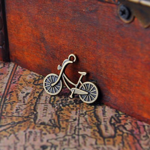 50pcs bicycle pendants Retro Alloy Handmade Jewelry accessories 25X20mm