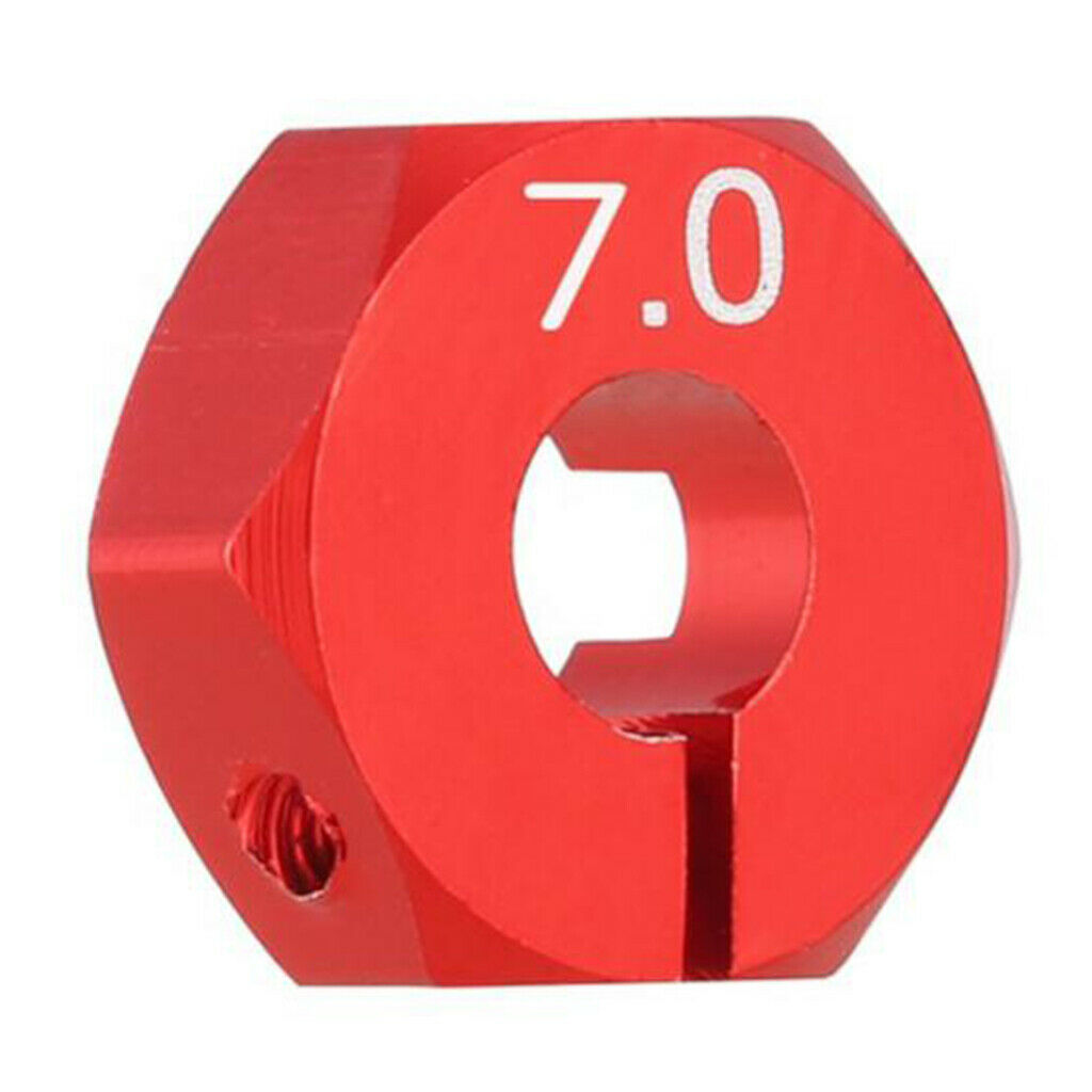 8Piece Wheel Hex 12mm Drive Hub Adapter Upgrade Part for 1/10 RC D90 Car 7mm