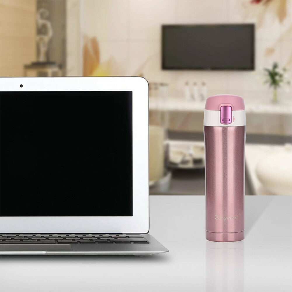 Travel Thermos Mug Tea Coffee Stainless Steel Vacuum Flask Water Bottle Cup