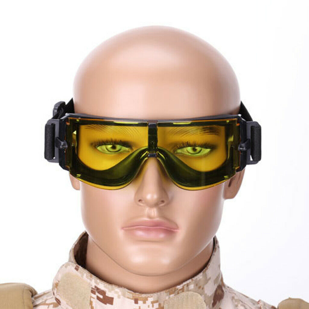 Dustproof Cycling Goggles Skiing Protective Eyewear Glasses Yellow