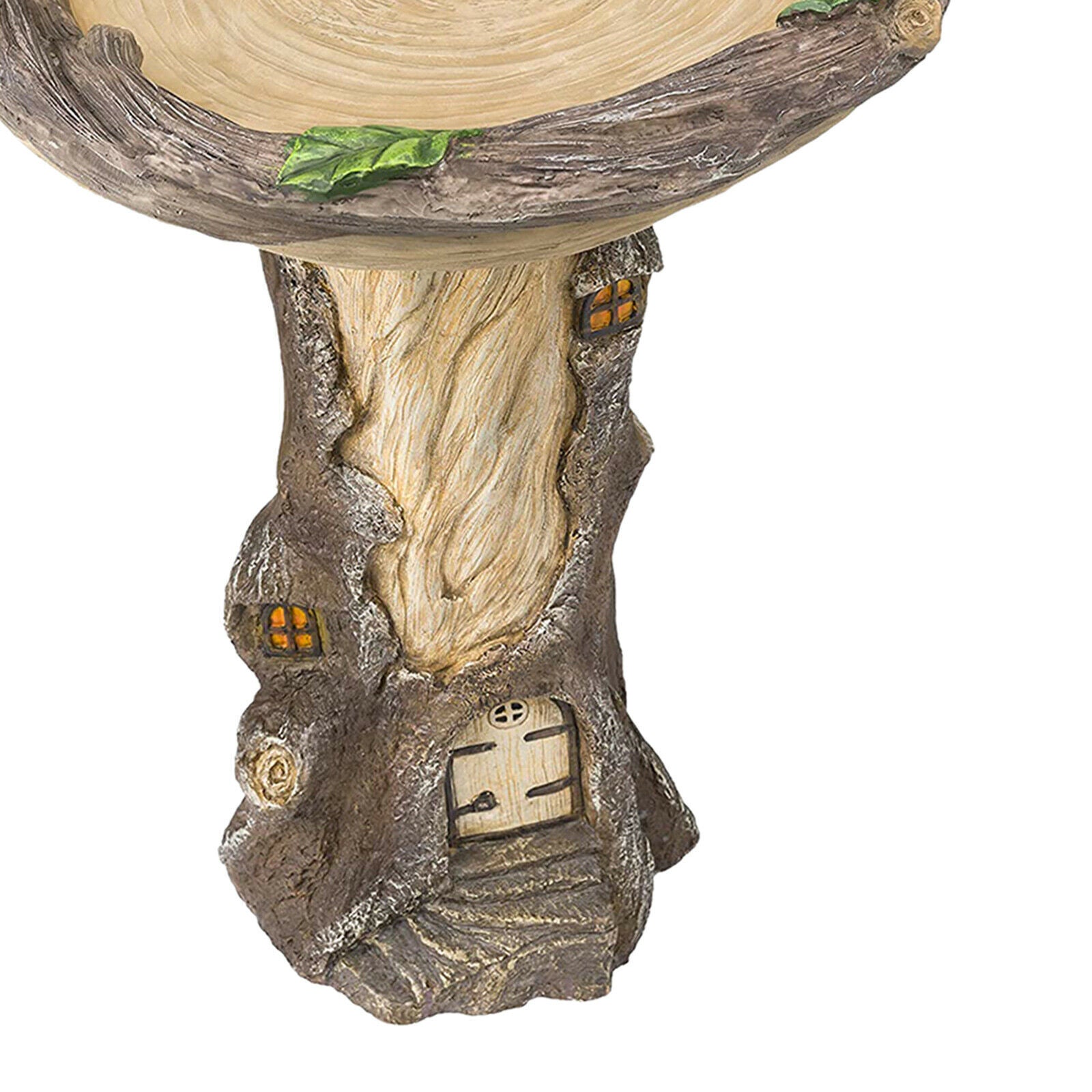 Tree Wild Bird Bath Feeder Bowl Garden Household Decor Statue For Balcony