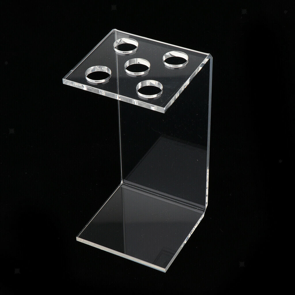 5 Holes Hairdressing Scissors Holder Stand Storage Organizer for Salon Home