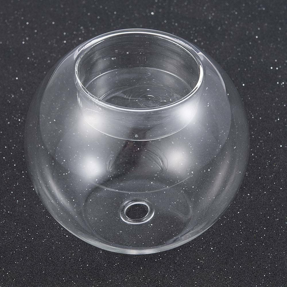 Home Round Crystal Glass Candle Holder Wedding Bar Party Dinner Candlestick 1PC