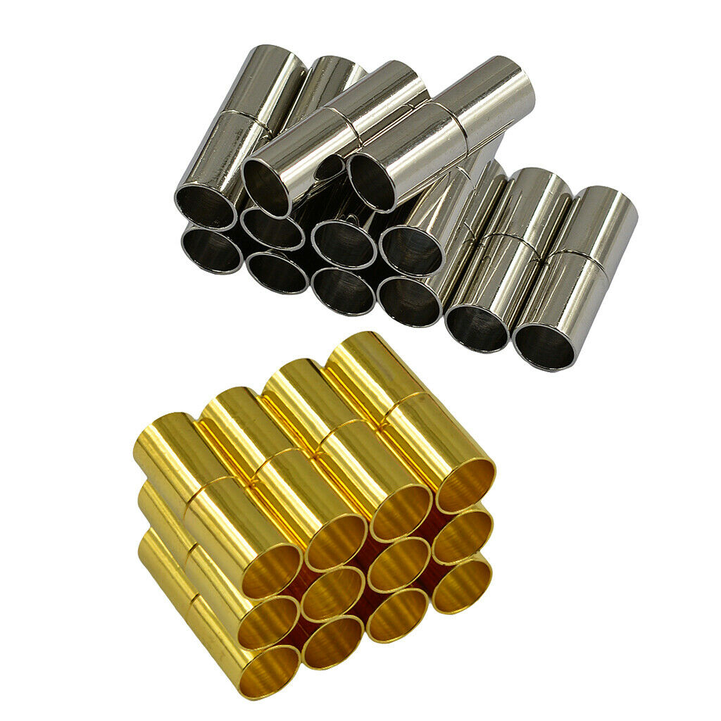 24 Sets 4mm Leather Cord End  / Magnetic Clasp Jewelry Making Findings