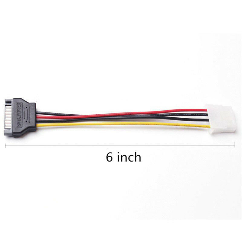 SATA Power Female to Molex Male Adapter Converter Cable, 6-Inch!NJC.l8