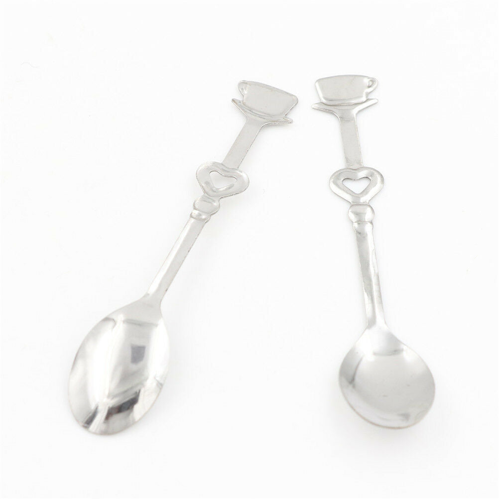 1Set Sweet Love Tea Coffee Stainless Steel Spoon Bridal Wedding Party Fav.l8