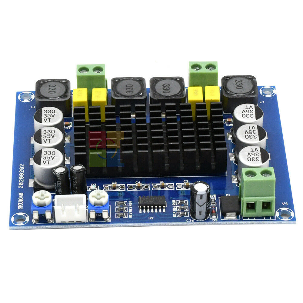 DC12V-24V TPA3116 D2 120W+120W Dual-channel Stereo Digital Audio Power Amplifier