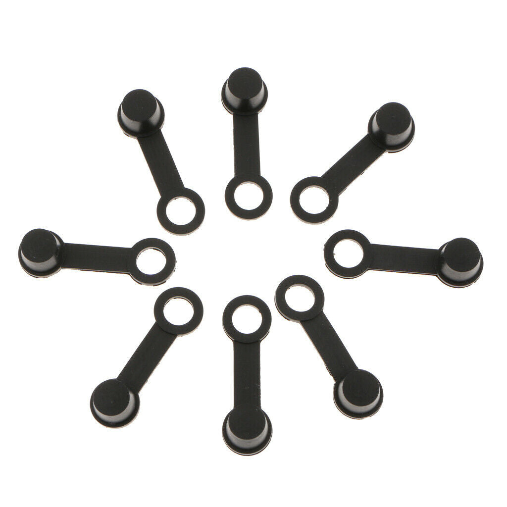 30x Brake Bleeder Valve Screw Caps Zerk Fitting Rubber Dust Black Dustproof