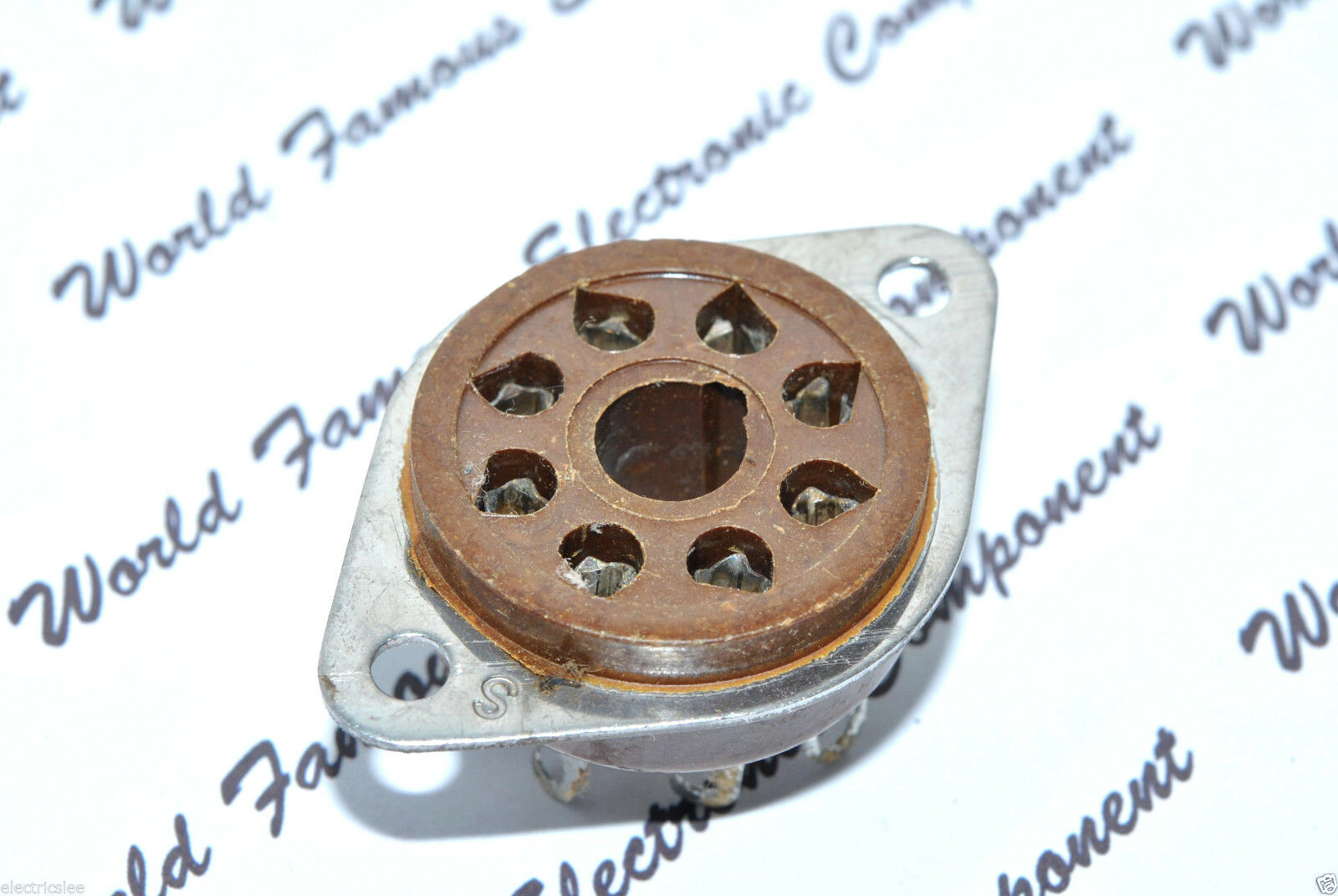 1pcs - AMPHENOL 8-Pin Bakelite Tube Socket - 2Z8678.337 59-103(200)